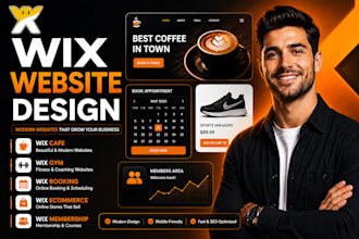 design wix realtor wix cafe wix booking wix redesign wix membership