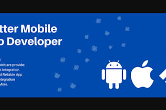 develop a responsive flutter app for android and ios