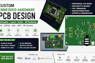 develop embedded hardware pcb design in altium kicad easyeda