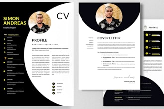 design ats resume template, tech CV resume template, letterhead design
