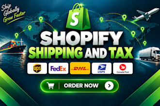 setup shopify shipping profiles of shopify drop shipping store and taxes