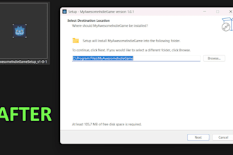 create a professional windows installer for your godot game