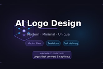 design a modern ai logo for your tech brand or startup