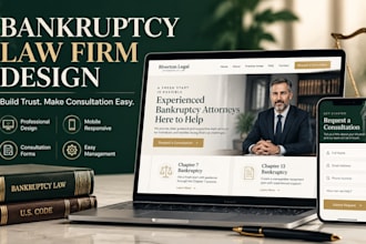design a bankruptcy lawyer website for your law firm bankruptcy attorney website