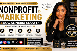 do nonprofit marketing and social media growth for your organization