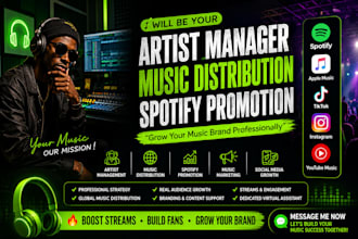 be your music manager music distribution and music virtual assistant