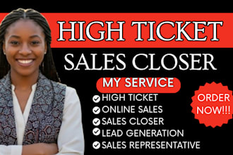 commission based sales closer IT sales representative lead generation b2b sales