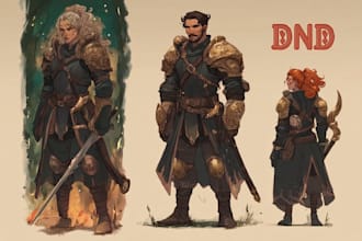 draw your dnd character with great details