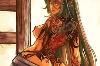 do art of your character in nsfw