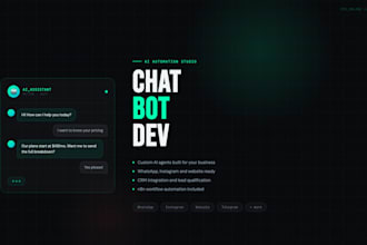 create a whatsapp ai chatbot for cs and lead capture