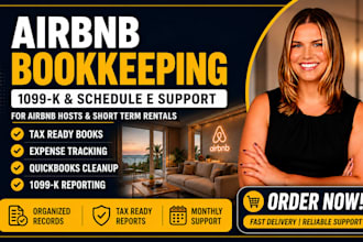 do airbnb bookkeeping, 1099 k and schedule e reporting
