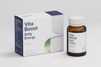 design supplement label, bottle label and product  packaging design