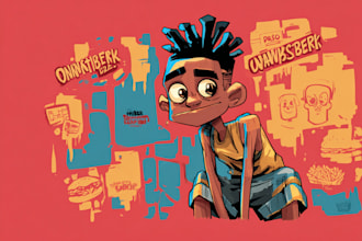 draw a professional 2d character design