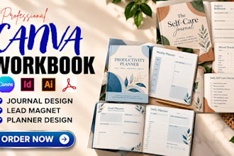 do canva workbook design, workbook redesign, educational workbook canva journal