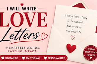 write love letter, apology letter and rman tic love letter