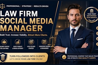 be your law firm social media manager to attract more clients