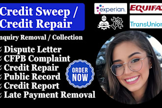 expert credit sweep and repair your credit report score remove negative items