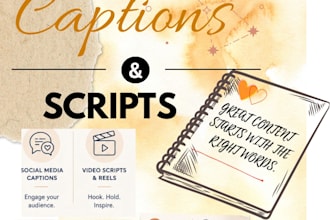 write creative stories and content for your social media