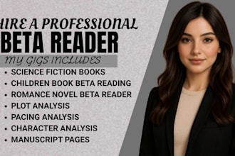 beta read your romance book with detailed feedback