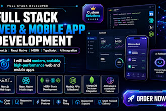 build end to end web and mobile apps