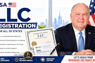 register a USA llc in wyoming and get ein number in 24hours llc registration