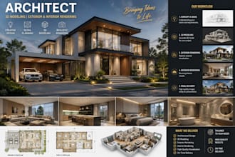 do architect, 3d modeling exterior and interior rendering