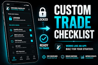 build a trading checklist that locks until every condition is met