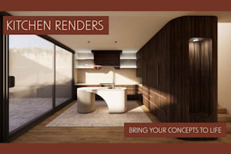 design premium kitchen renders