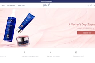 build skincare cosmetics shopify store beauty website lipstick store spa website