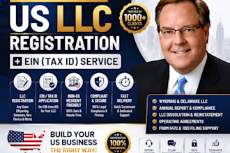 register your llc in wyoming, delaware, florida or texas with ein support fast