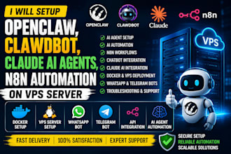 setup openclaw clawdbot claude ai agents n8n automation on vps ollama ai agents