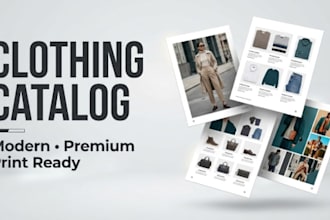 design fashion lookbook, product catalogue design, line sheet and brochure