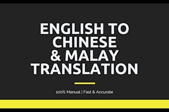 translate english to chinese or malaysian malay accurately