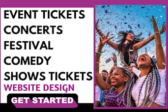 design concert, ticket booking, festival, ticket sales website