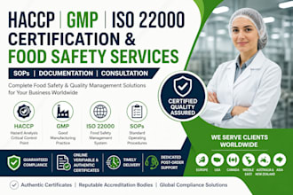 give haccp gmp iso 22000 europe USA traceable certificate and documentation