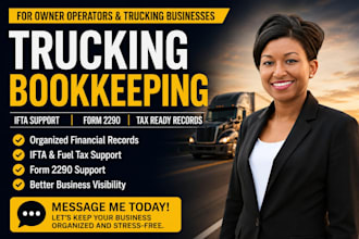 do trucking bookkeeping, form 2290 and trucking tax preparation