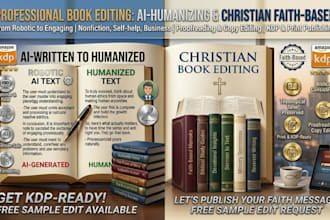 proofread and edit your christian or faith based book for print