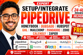 pipedrive honeybook dubsado hubspot ghl mailchimp pandadoc zoho calendly zapier