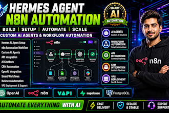 build setup hermes agent n8n automation workflow custom ai agents n8n workflow