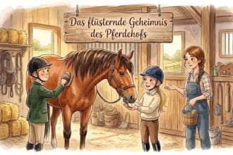 illustriere kinderbuchi bilderbuch und geschichtenbuch im aquarell stil