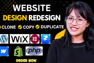 duplicate clone copy wix shopify elementor wordpress website