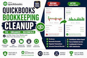 clean up and fix your quickbooks bookkeeping