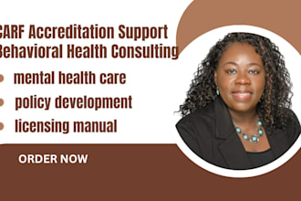 provide carf accreditation support, behavioral health policies, aba therapy llc
