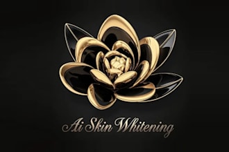 design minimalist skin whitening business logo