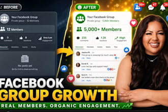 grow and manage your facebook group with targeted real members