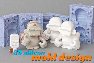 design custom 3d silicone mold and 3d printable casting model for manufacturing