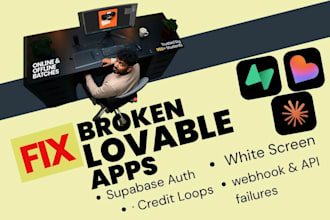fix lovable app, lovable bug fix, lovable debug, lovable mvp, claude code expert