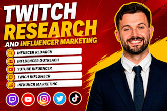 find twitch and youtube gaming influencer streamer email list for outreach