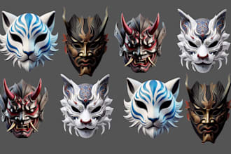 3d model 3d print model cosplay mask 3d helmet stl file 3d armor