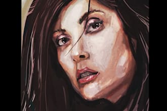 sketch a realistic portrait of you